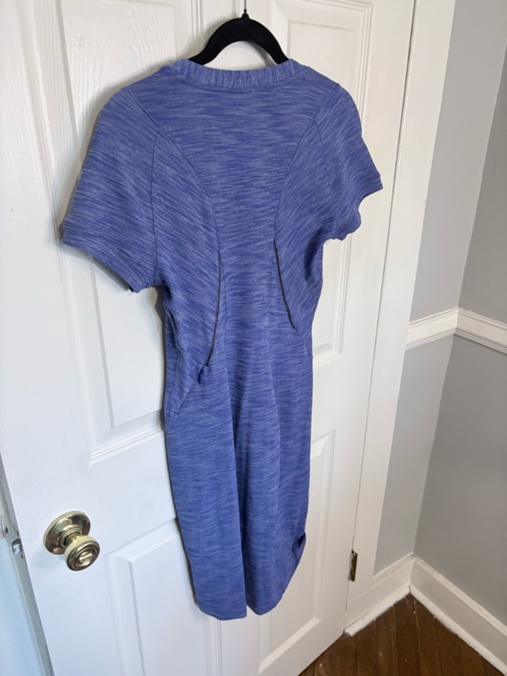 Lululemon &go Where-To Dress Heathered Sapphire Blue Rulu Travel Dress Size 6 - Picture 7 of 10